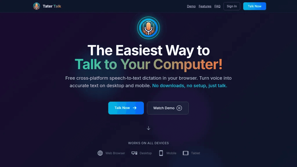 TaterTalk 工具截图