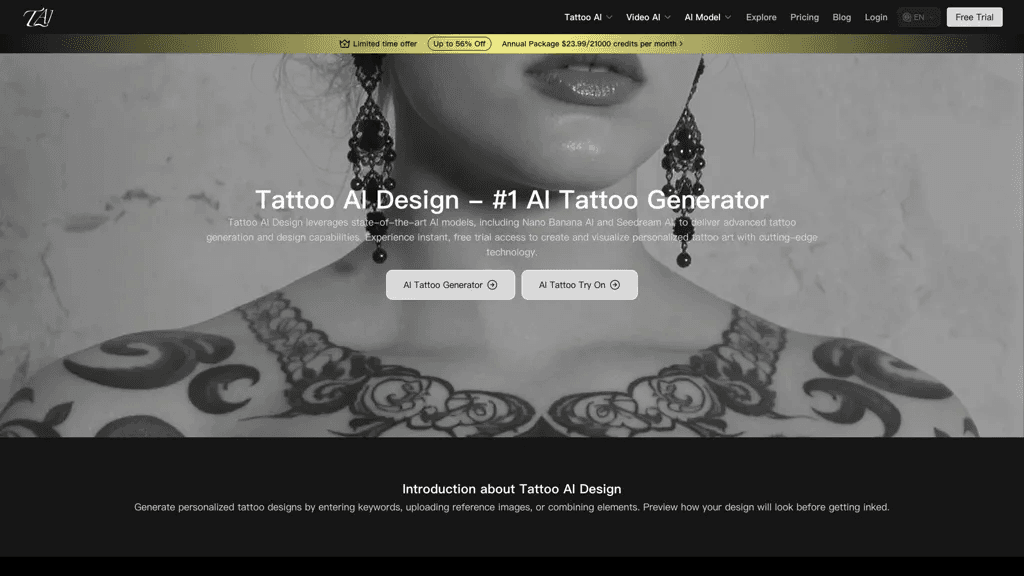 Tattoo ai design 工具截图