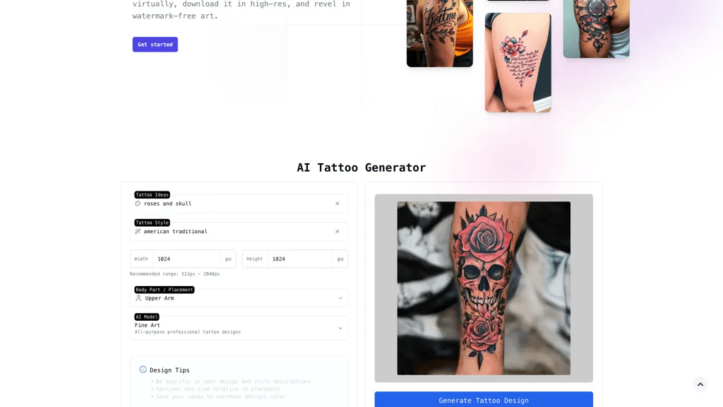 TattooGen 工具截图