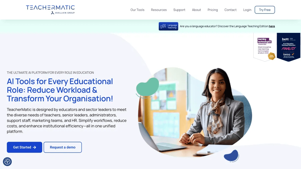 Teachermatic 官网截图