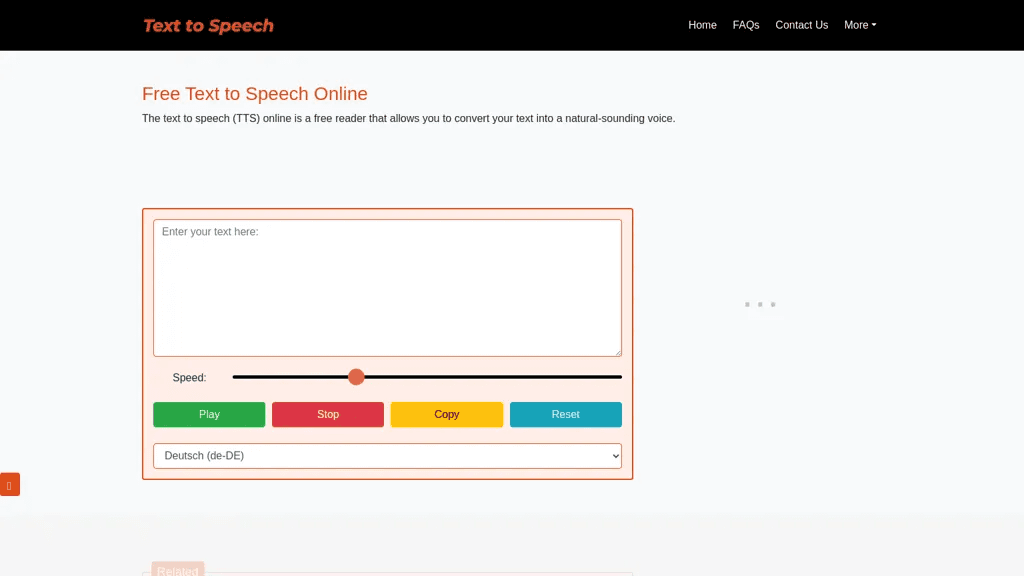 Text-speech.net 工具截图