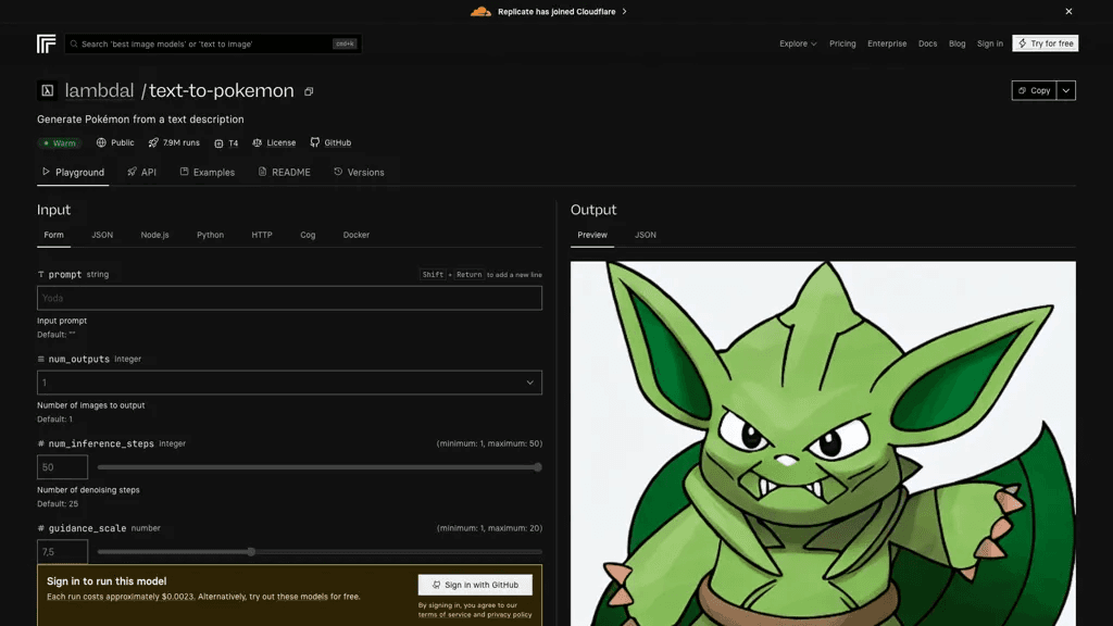 Text-To-Pokemon 官网截图