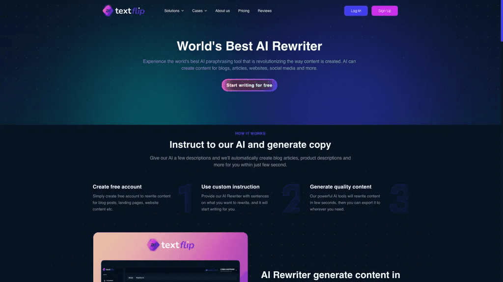 Textflip ai 工具截图