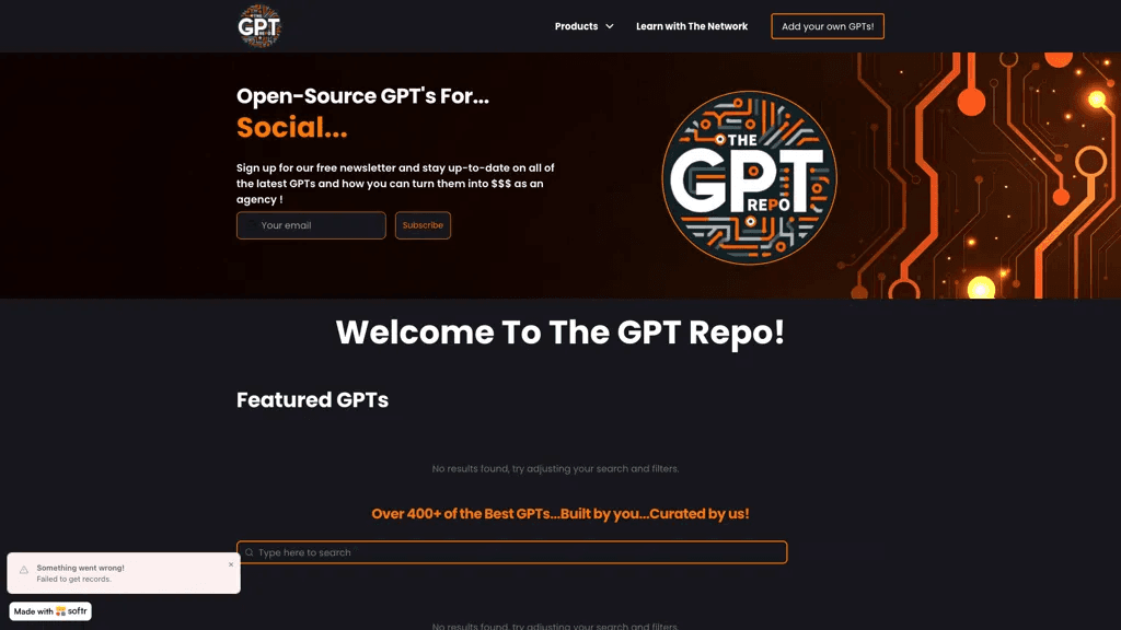 The GPT Repo 工具截图