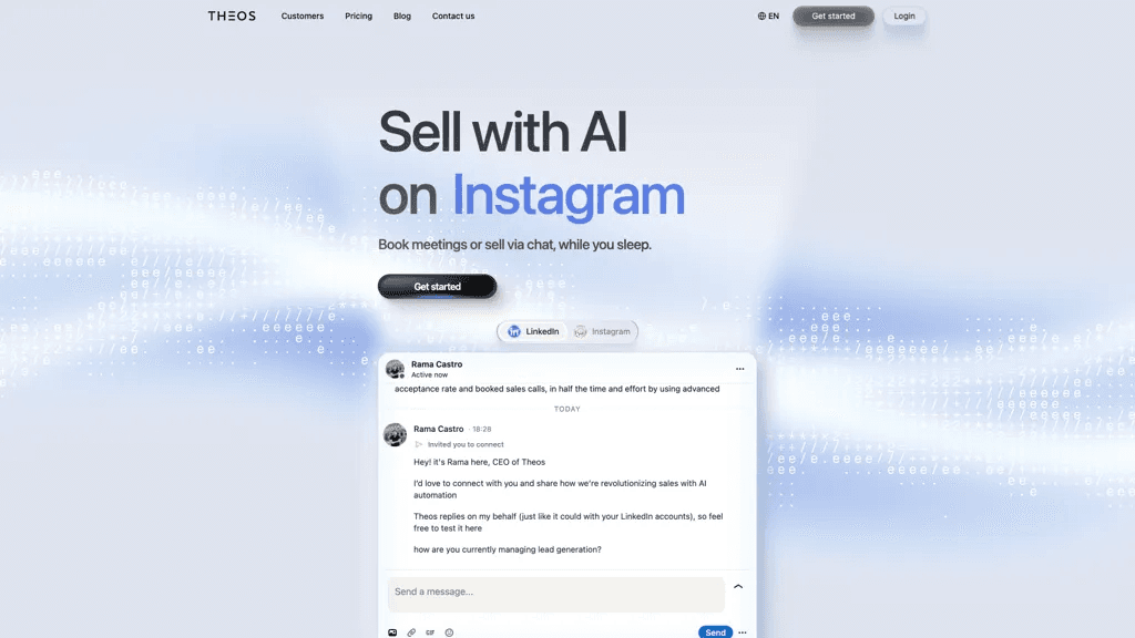 Theos sales copilot 工具截图