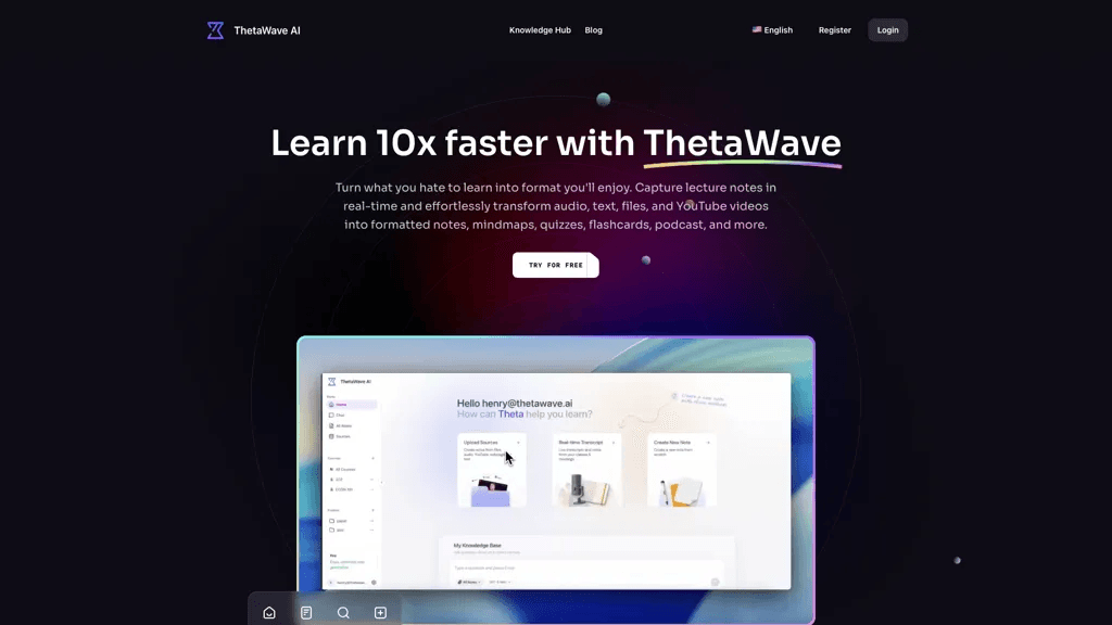 ThetaWave AI 工具截图