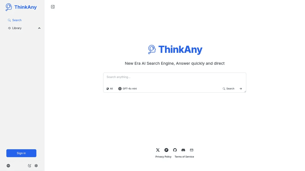 ThinkAny 官网截图