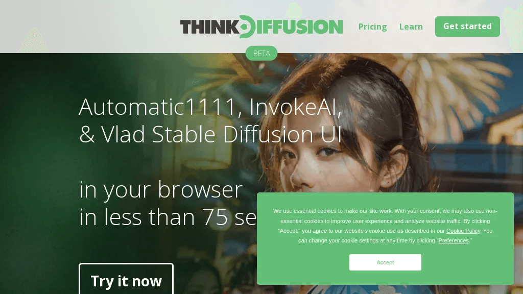 ThinkDiffusion 工具截图