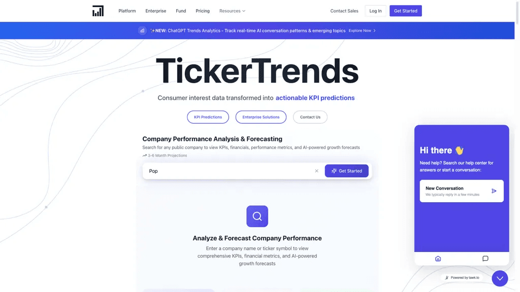 TickerTrends 工具截图