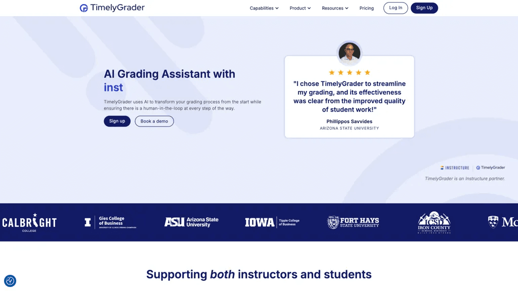 TimelyGrader 官网截图