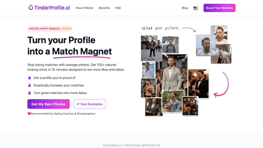 TinderProfile.ai 工具截图
