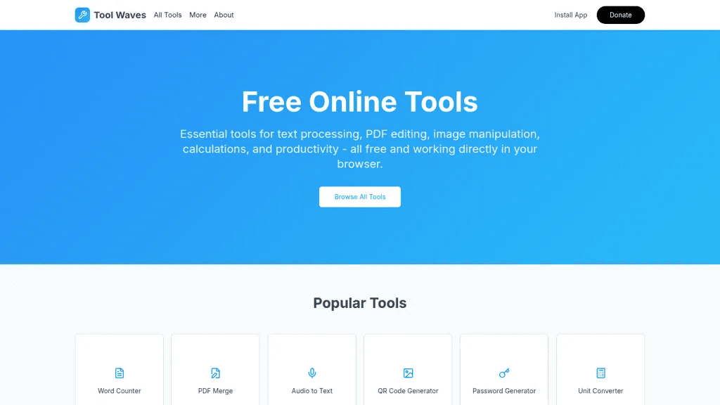 ToolWaves 工具截图