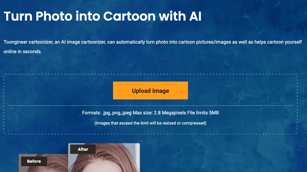 Toongineer Cartoonizer 工具截图