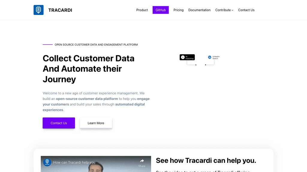 Tracardi 官网截图