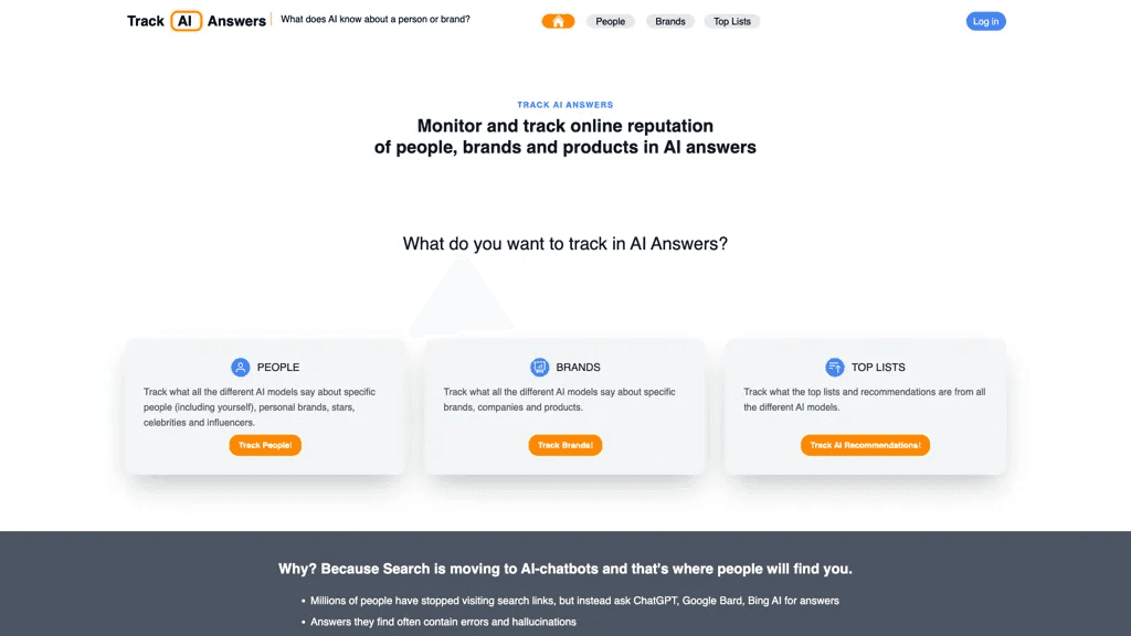 Track AI Answers 工具截图