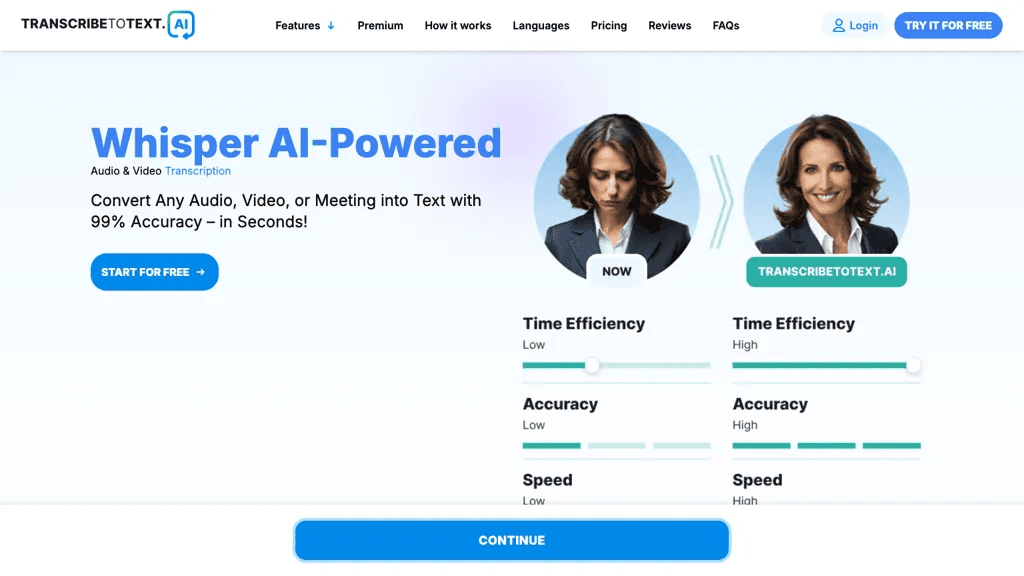 TranscribetoText.AI 工具截图
