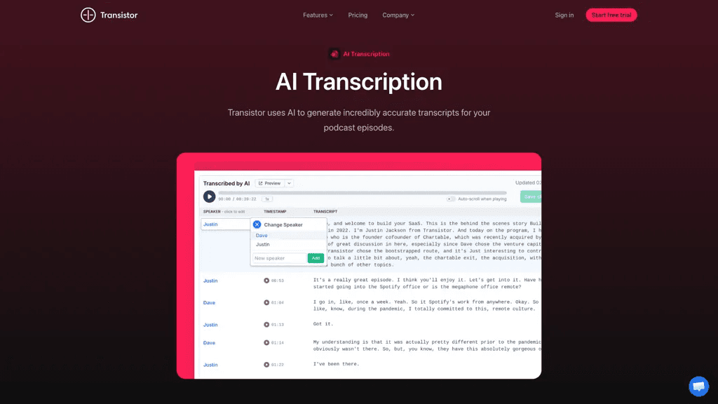 Transistor 工具截图