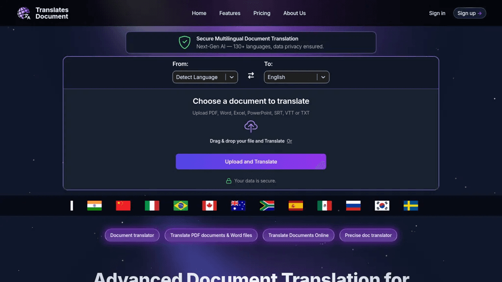 TranslatesDocument 工具截图