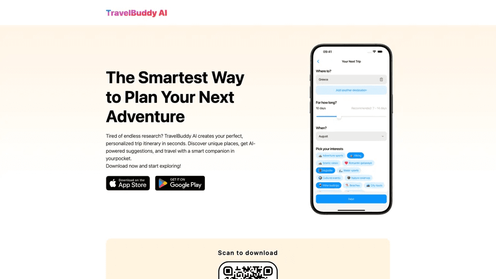 Travel Buddy AI 工具截图