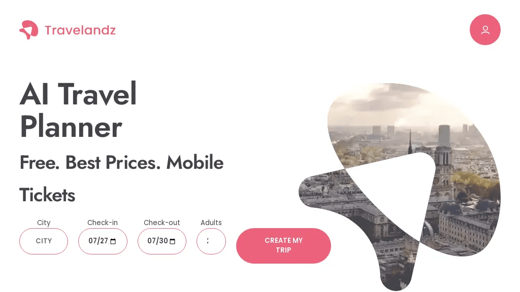 TraveLandz 官网截图