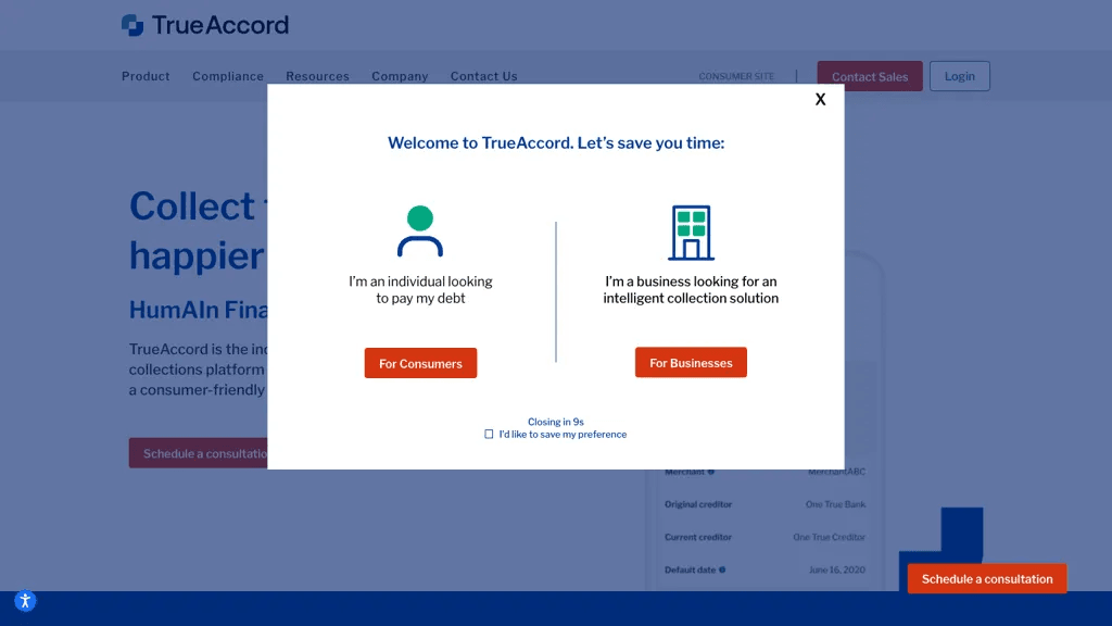 trueaccord.com 工具截图