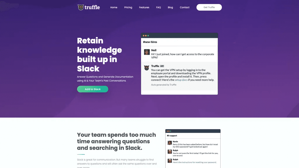 Truffle.bot 官网截图