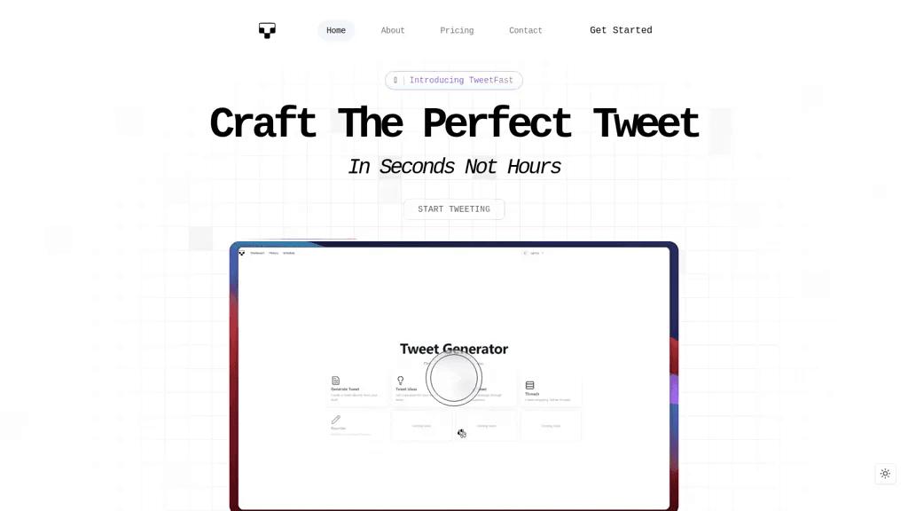 Tweet Fast 官网截图