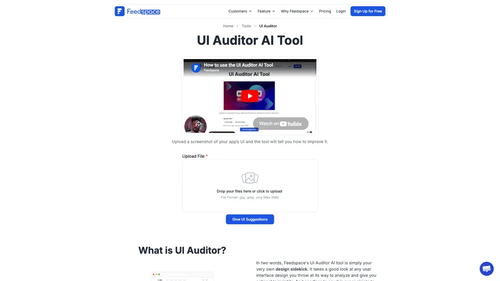 UI Auditor AI Tool 工具截图