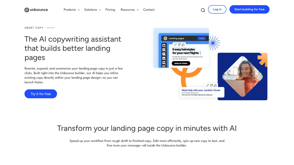 unbounce 工具截图