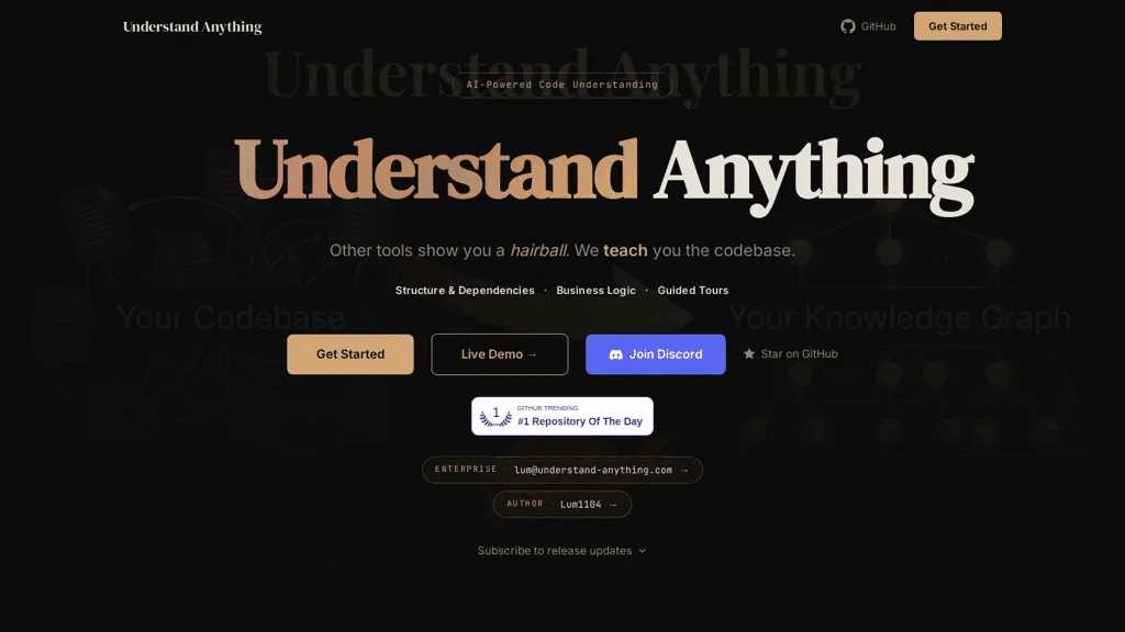 understand-anything.com 官网截图
