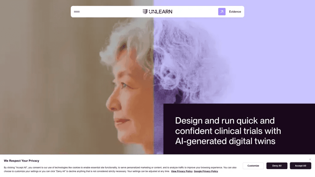unlearn.ai 官网截图