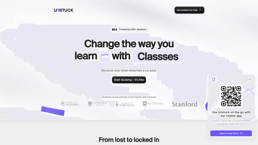 Unstuck AI 工具截图