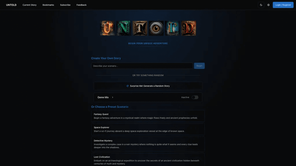 UNTOLD 工具截图