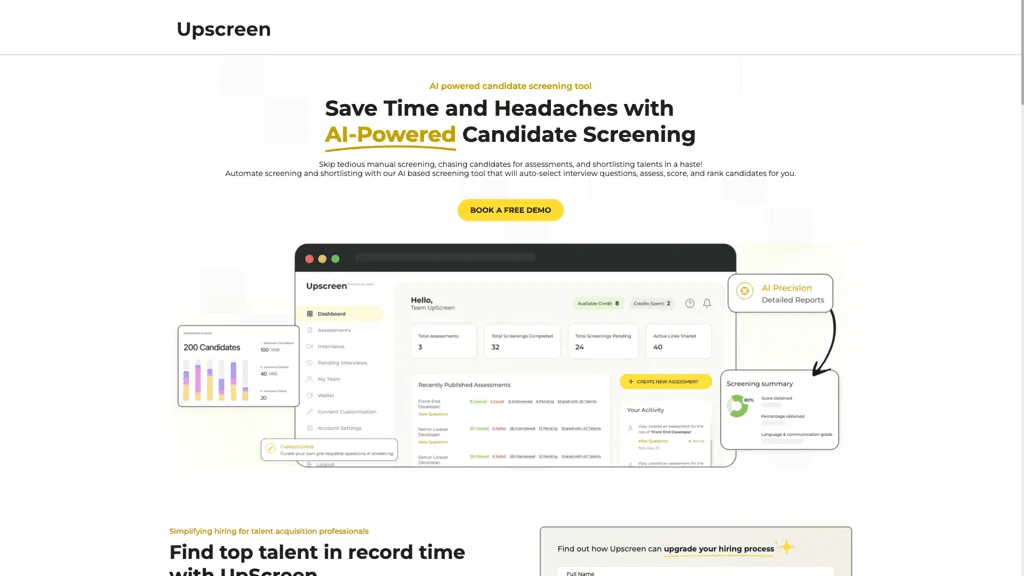 UpScreen AI 工具截图