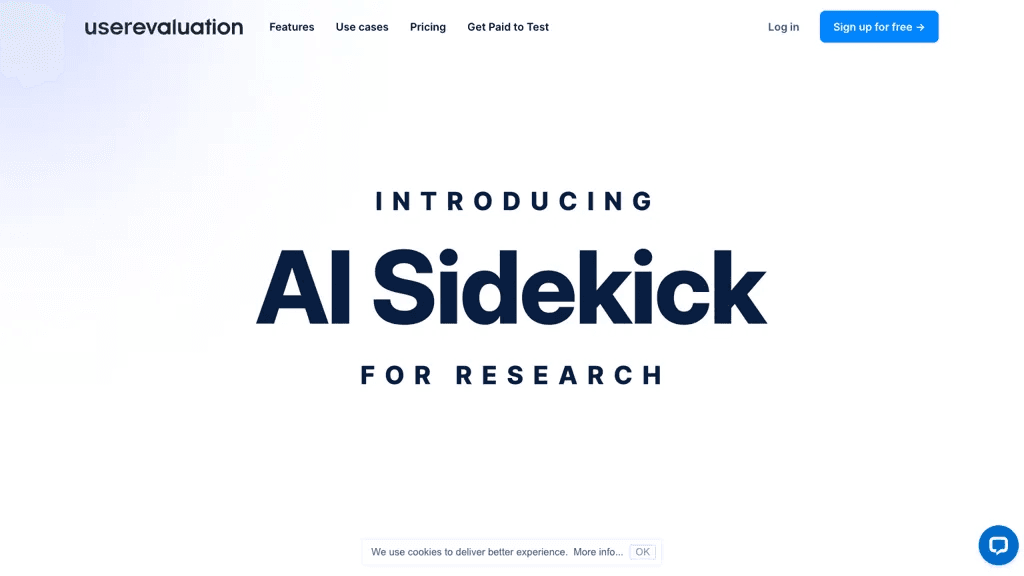 User evaluation ai 工具截图