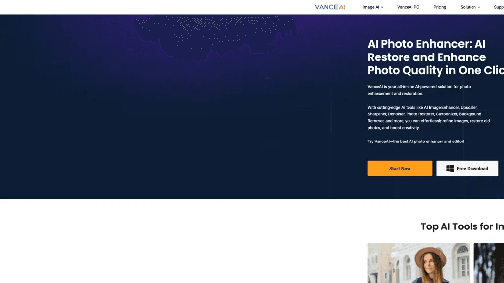 VanceAI 工具截图