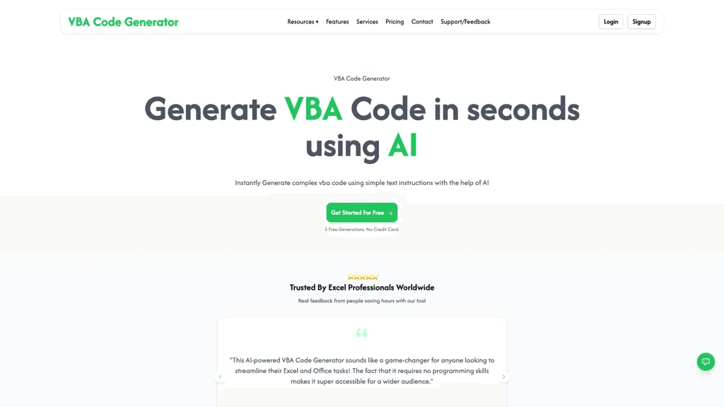 Vba code generator 工具截图