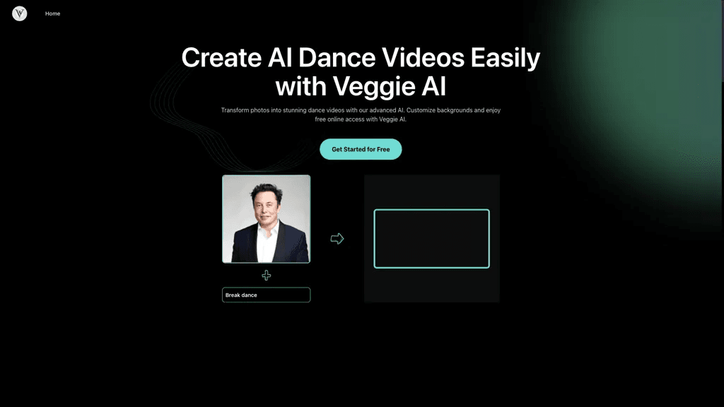VeggieAI.dance 工具截图