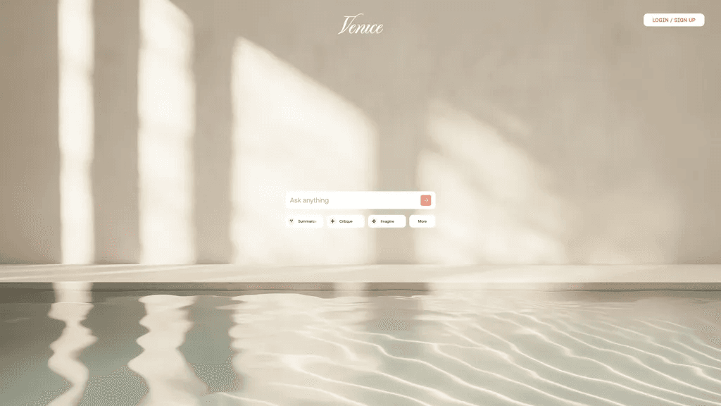 Venice.ai 工具截图