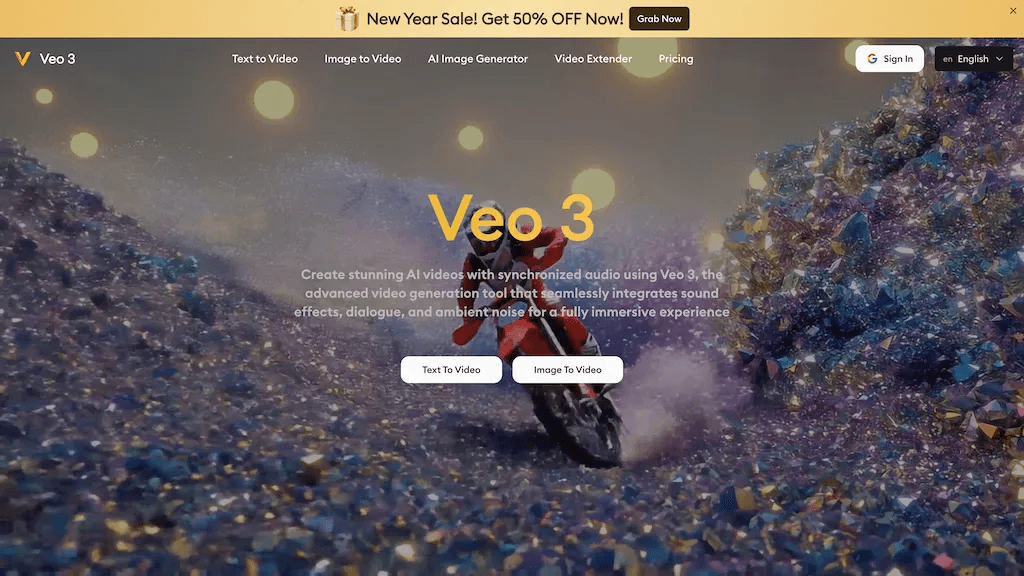 Veo3-ai.io 官网截图