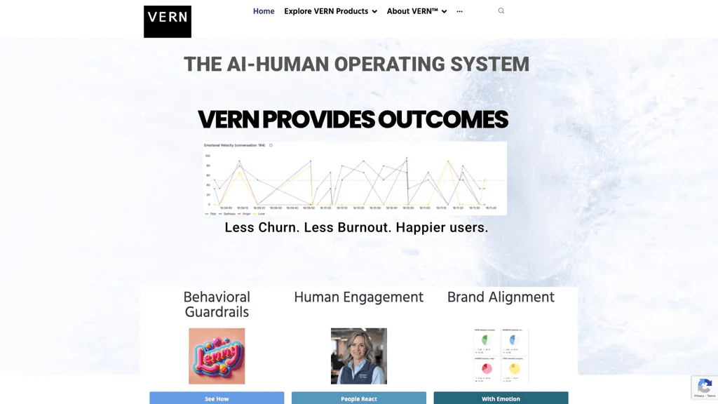 VERN AI 官网截图