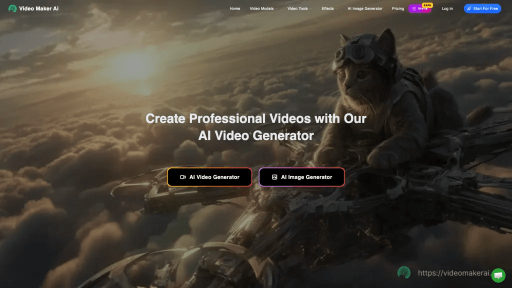 Video Maker AI 官网截图
