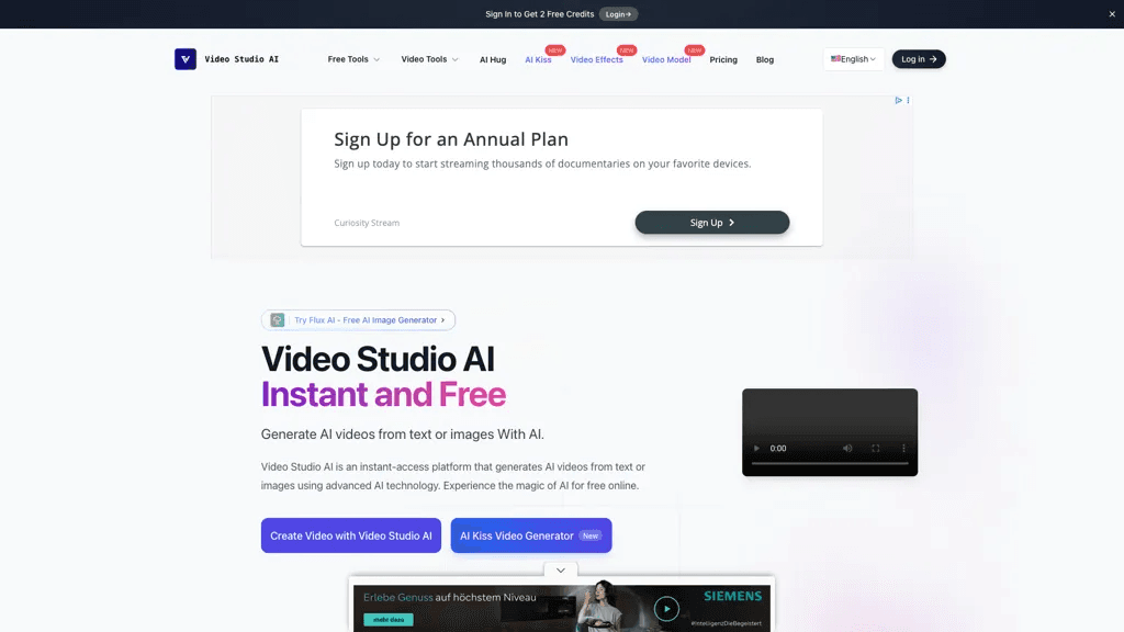 Video Studio AI 工具截图