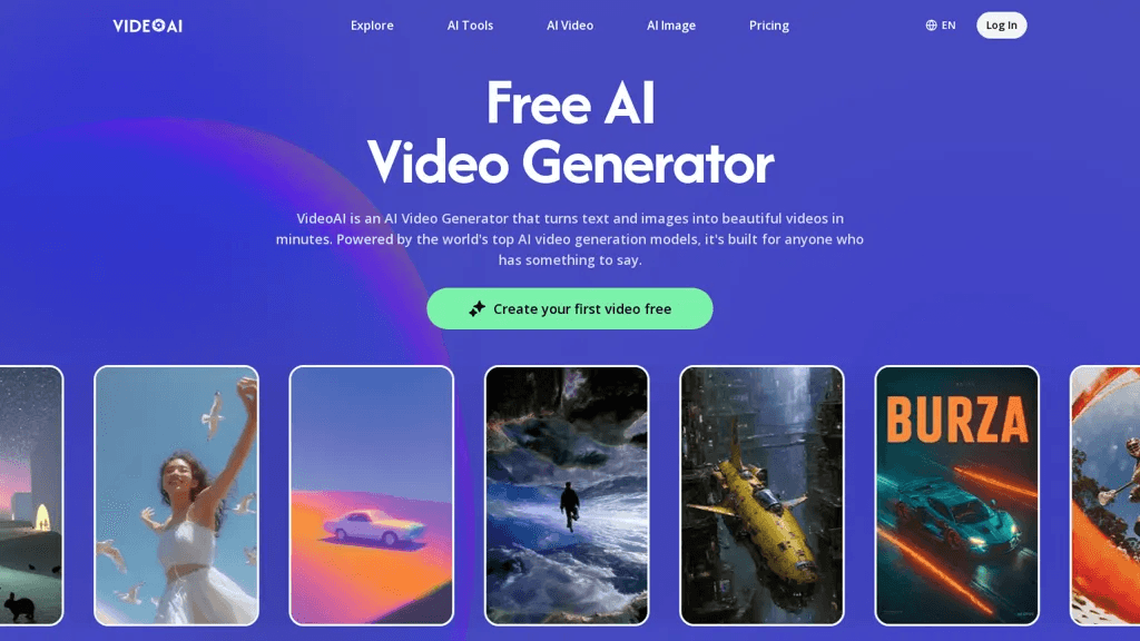 VideoAI 官网截图