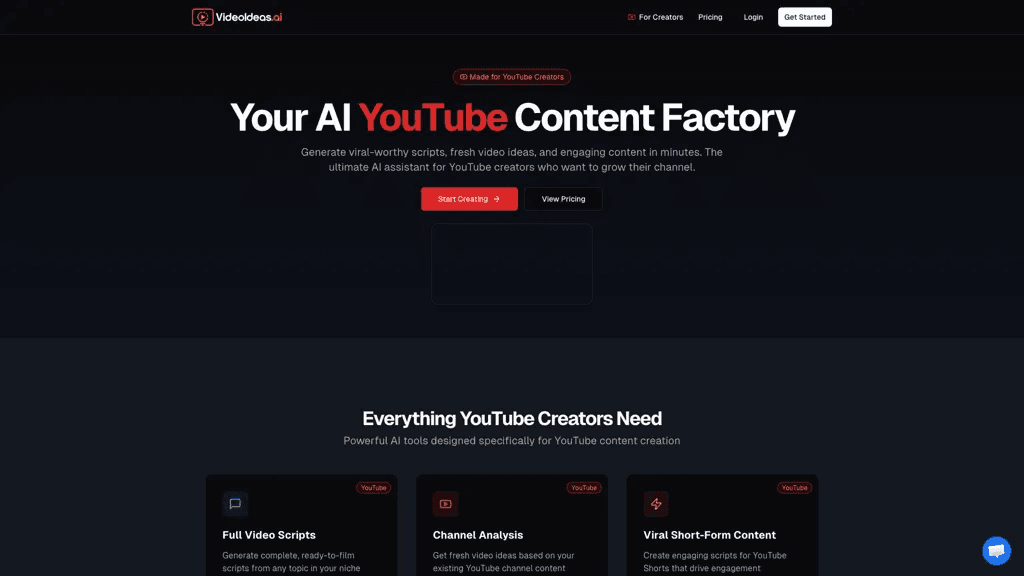 VideoIdeas.ai 工具截图
