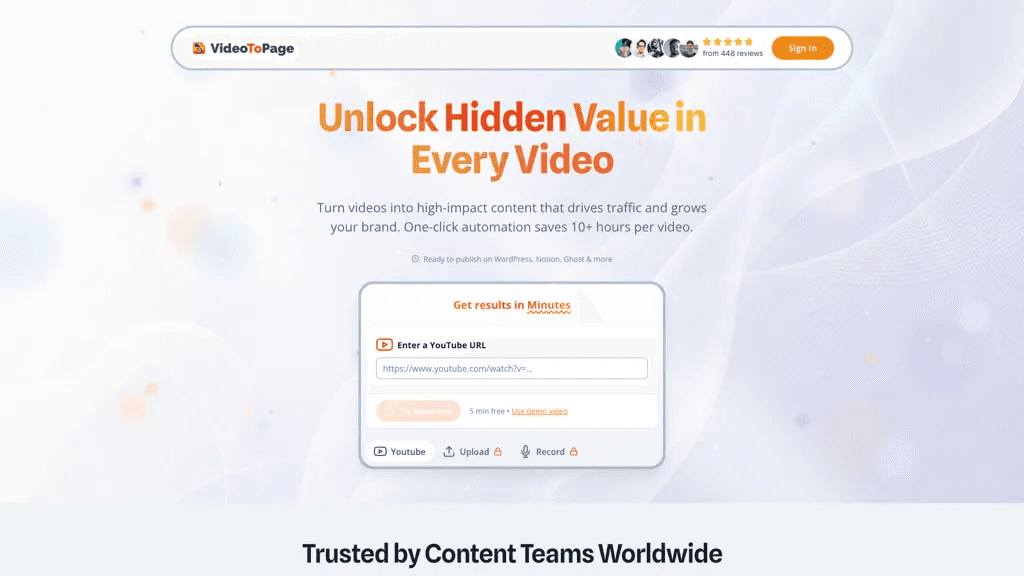 VideoToPage 工具截图