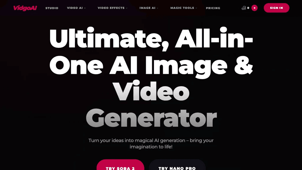 Vidgo AI 工具截图