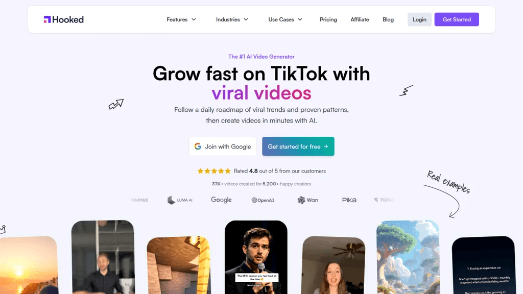 VidMe AI 官网截图