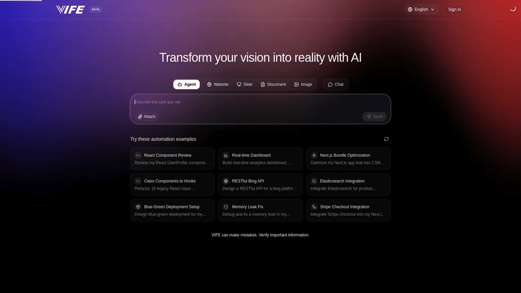 VIFE AI 工具截图