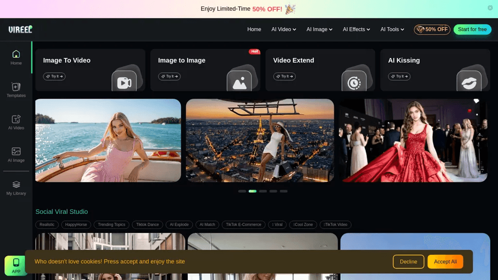 Vireel AI 工具截图